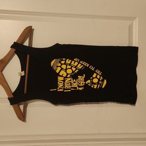 Womens custom Bella tank top. Black. Size Small